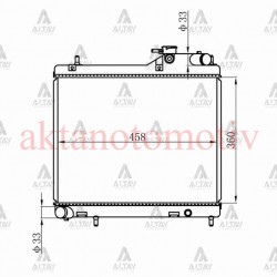 RADYATÖR SU ACCENT 03-06 1.5 DİZEL 3CYL M-T BRAZING